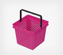 Корзина покупательская QUADRO — это лёгкое и компактное решение предназначенное для удобного шопинга с вместимостью до 10 кг. 